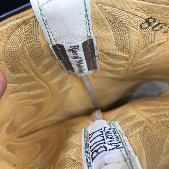 RIOS OF MERCEDES Ostrich Leather Cowboy Boots - Picture 8 of 8